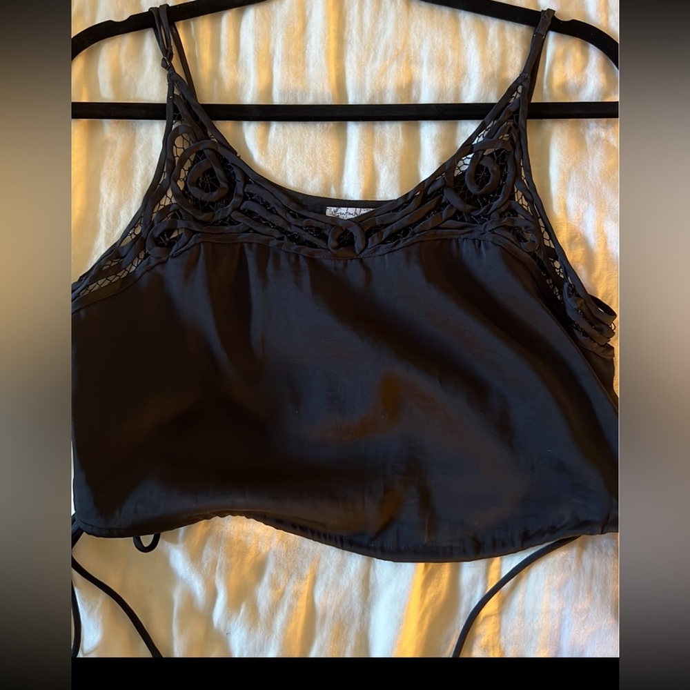 Free People crop tie tank size S